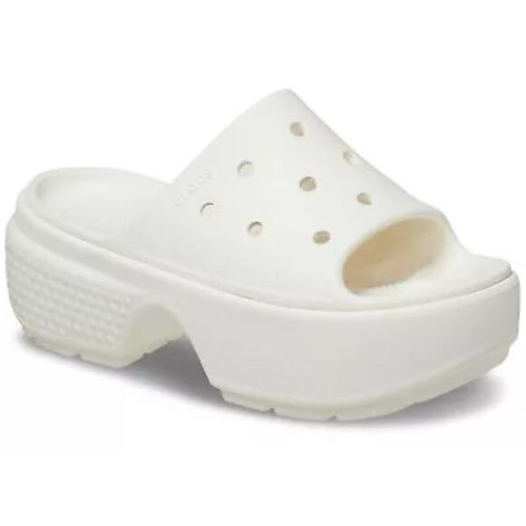 ?New Clogs Crocs Stomp Slide Women Sz 10 White Platform 2 1/4” Nordstrom Men 8 main image 5